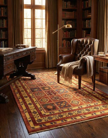 3' 3 x 5' 1 Kashkuli Wool Rug