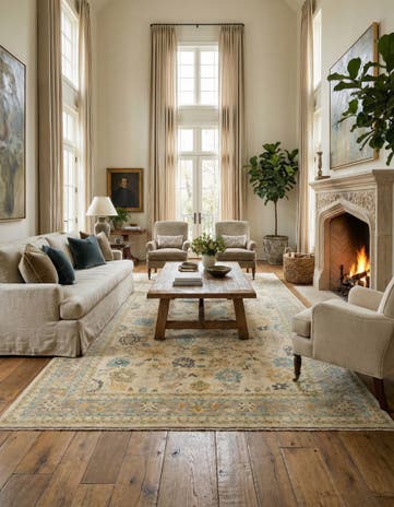 16' 2 x 22' 10 Oushak Rug