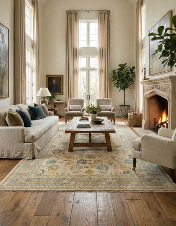 16' 2 x 22' 10 Oushak Rug
