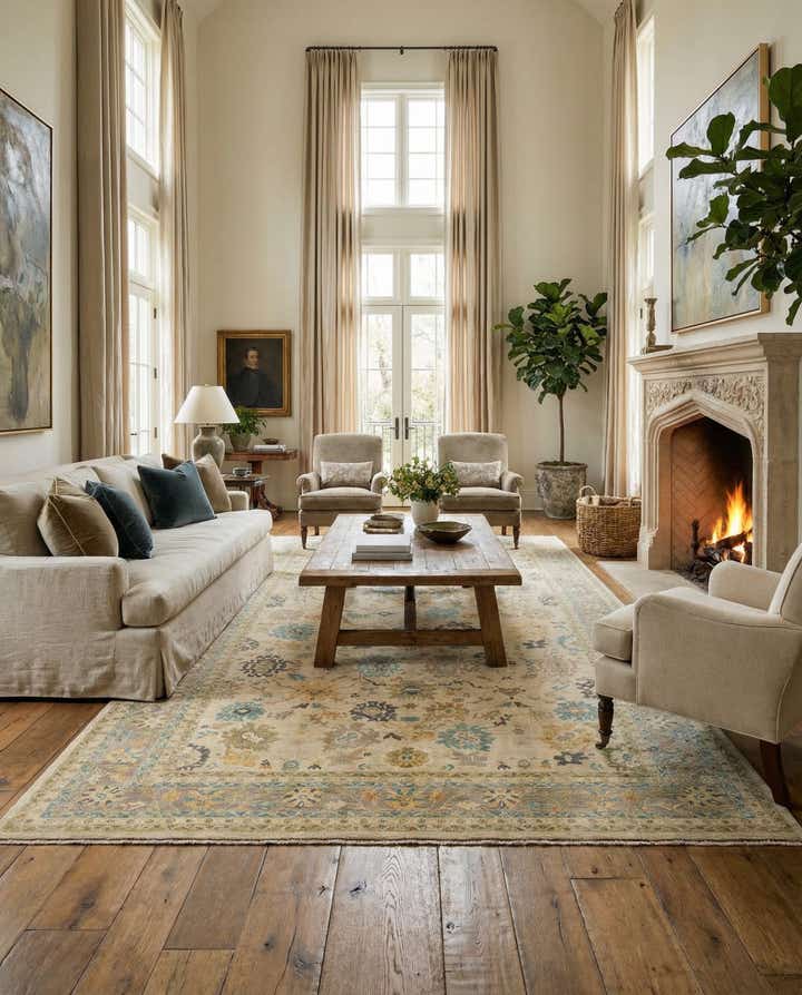 16' 2 x 22' 10 Oushak Rug