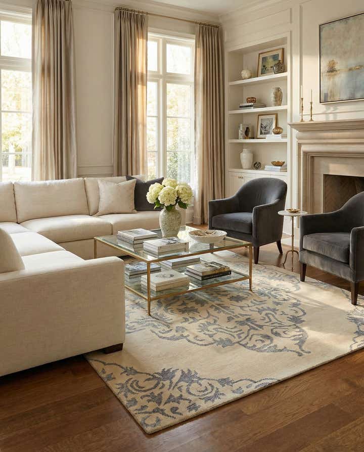 9' x 12' 8 Hand Knotted Darya Rug