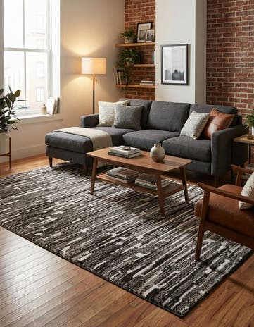 6' x 9' Sepia Rug