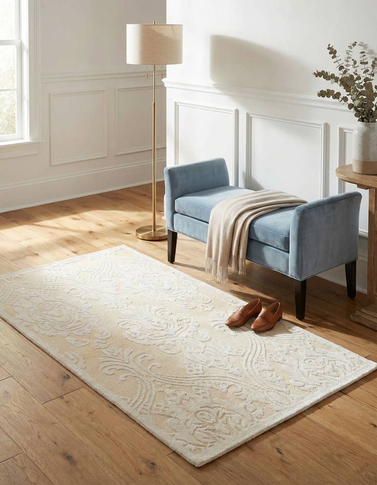 Detail image of 2' 11 x 4' 11  Hand Knotted Darya Wool Rug