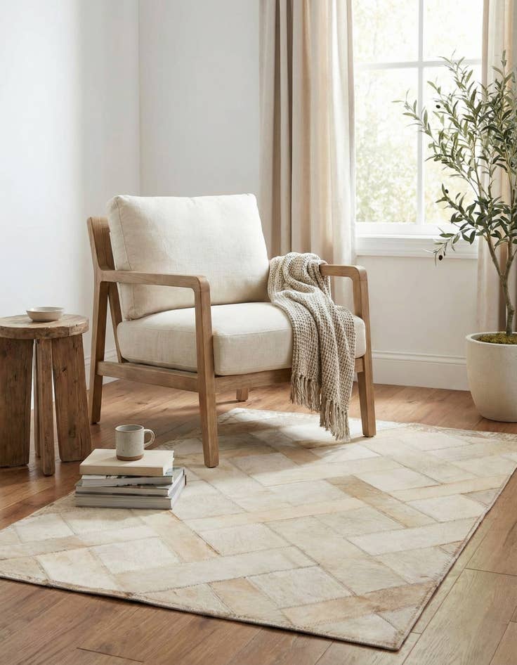 Detail image of  2' x 3' 1 Cowhide Rug