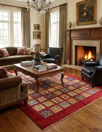 7' x 9' 3 Hand Knotted Ariana Ziegler Rug