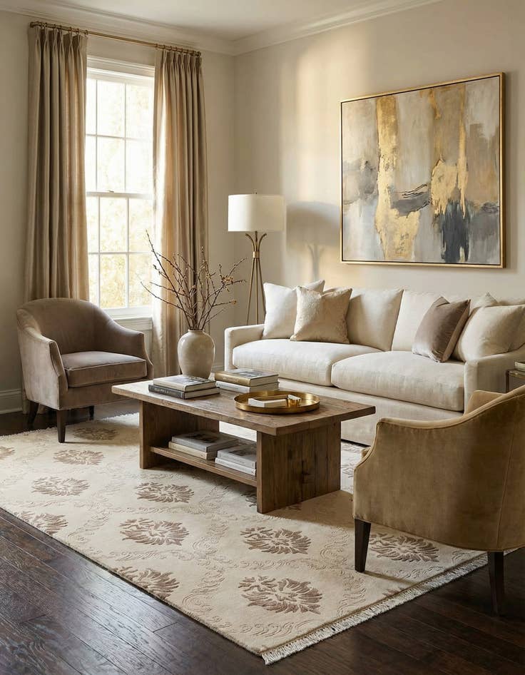 Detail image of 5' 7 x 7' 10  Hand Knotted Darya Wool Rug