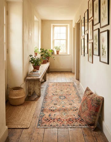 2' 4 x 4' 8 Hand Knotted Ultra Vintage Persian Wool Runner Rug