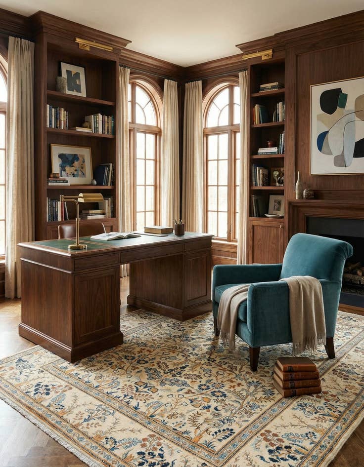 Detail image of 4' 5 x 6' 8 Tabriz Rug