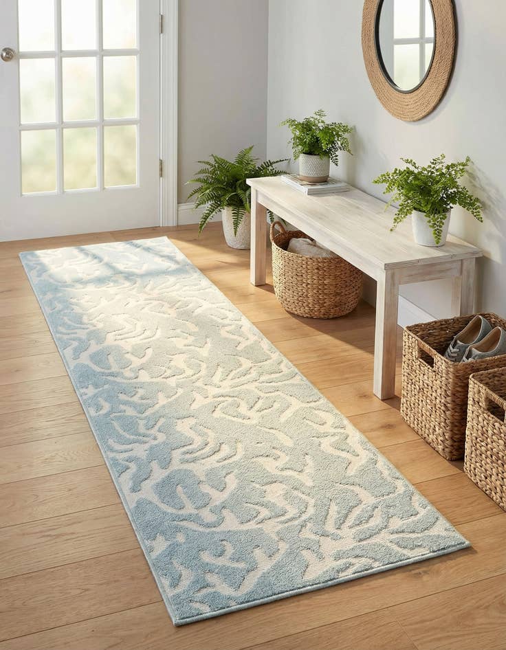 Detail image of  2' 7 x 10'  Washable Sabrina Soto Indoor / Outdoor Runner Rug