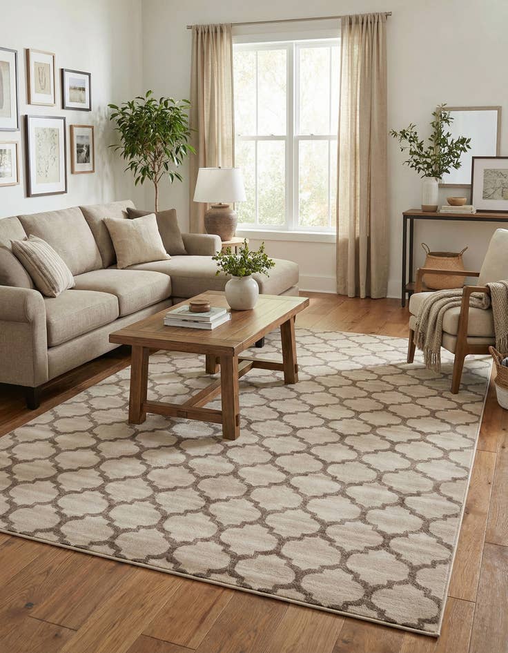 Detail image of  10' 6 x 16' 5 Lattice Rug