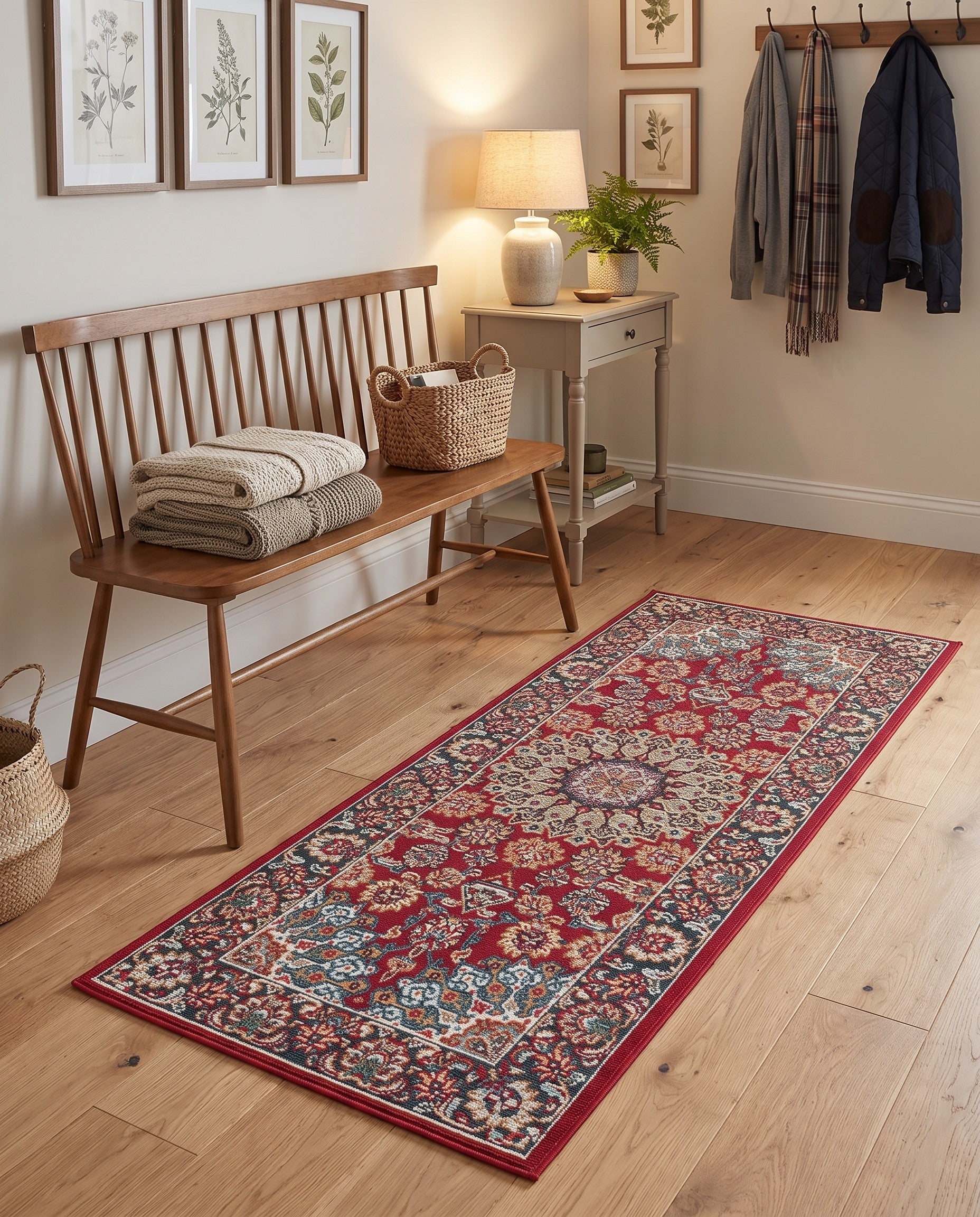 2' x 5' 1 Easy-Clean Traditional Indoor / Outdoor Runner Rug