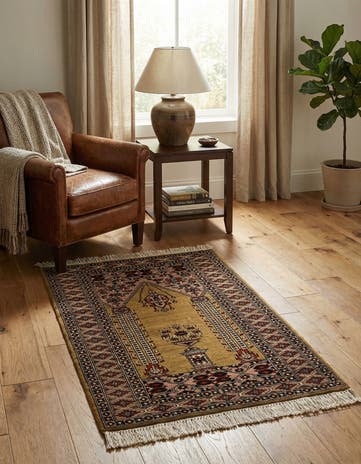 2' 8 x 4' 9 Hand Knotted Bokhara Oriental Wool Rug