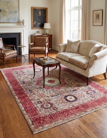 5' 1 x 6' 11 Hand Knotted Mamluk Ziegler Rug