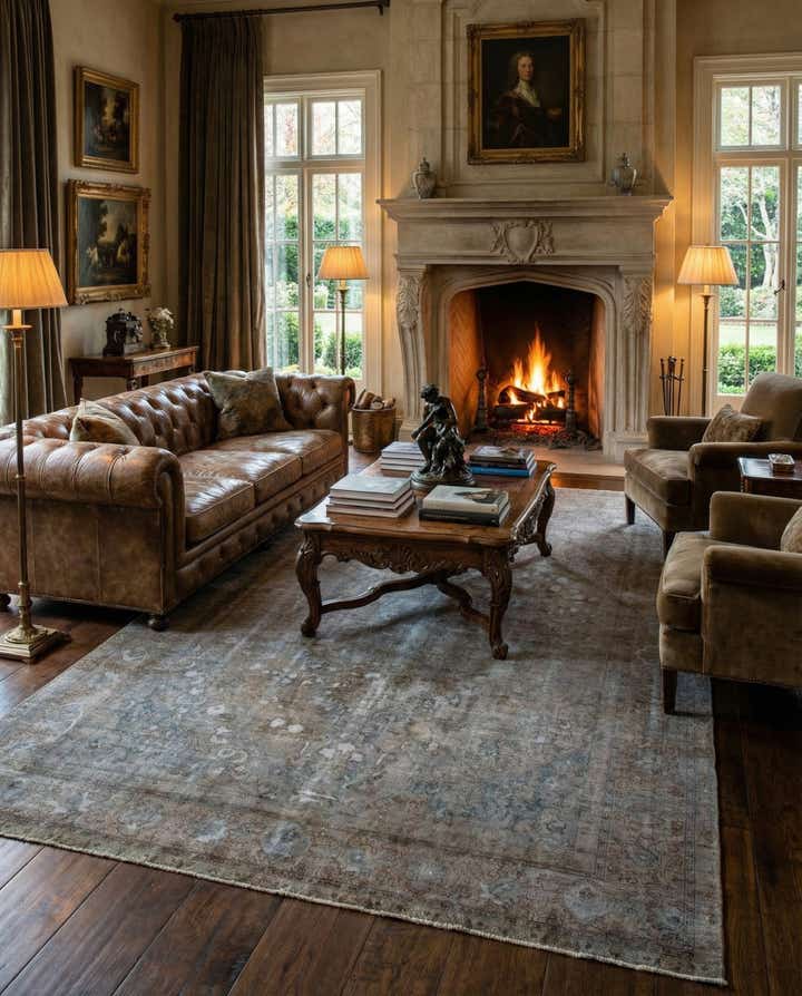 9' 5 x 12' 10 Hand Knotted Vintage Royal Persian Wool Rug