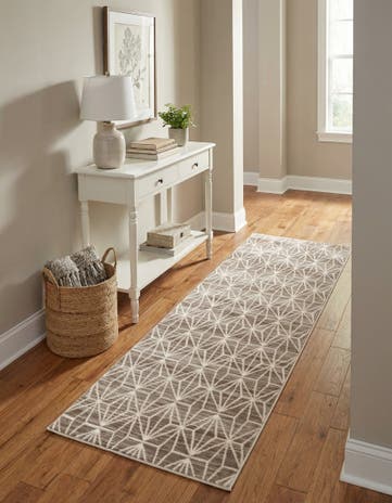 Jill Zarin Brown Uptown Fifth Avenue Runner Rug