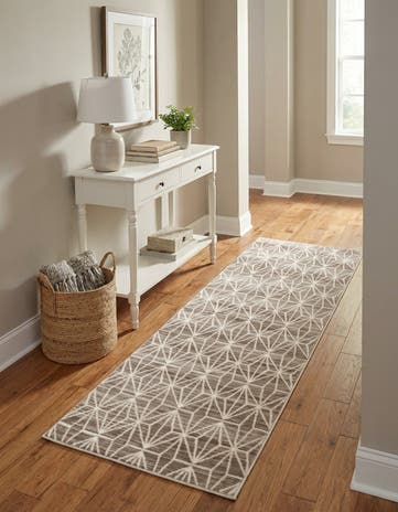 Jill Zarin Brown Uptown Fifth Avenue Runner Rug
