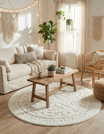 5' 3 x 5' 3 Boho Round Rug
