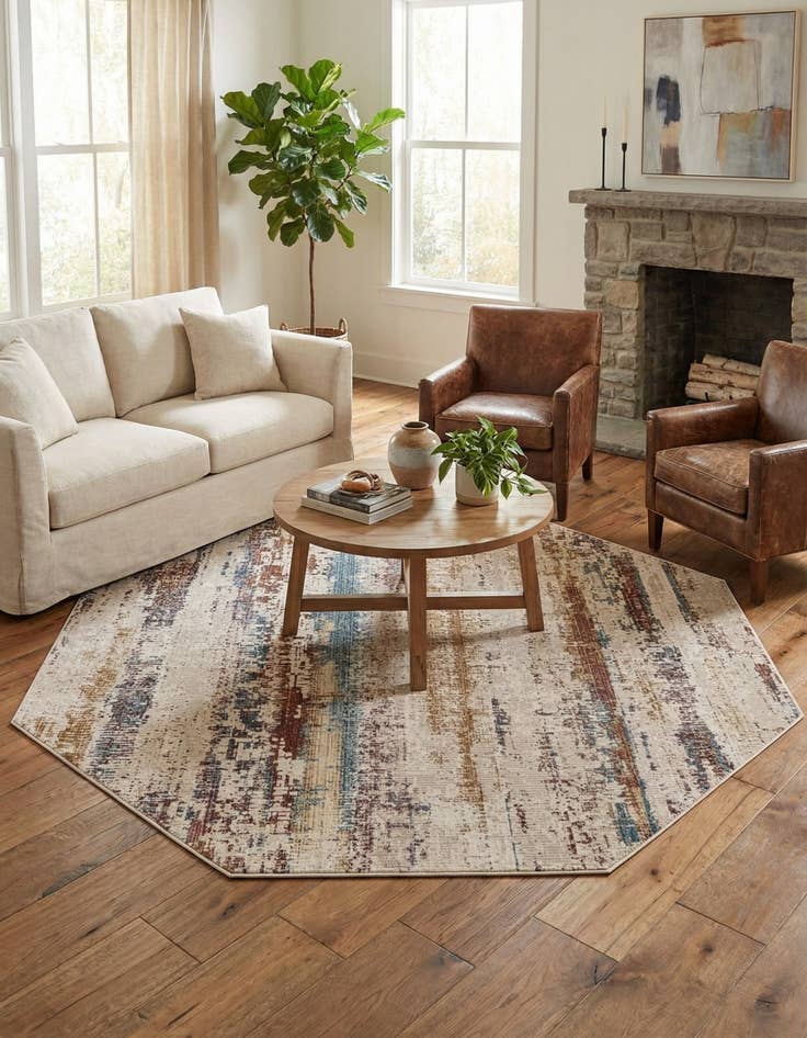 Detail image of 7' 10 x 7' 10 Deepa Octagon Rug