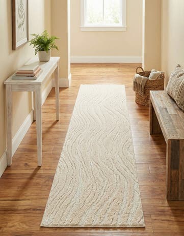 Ivory Sepia Runner Rug