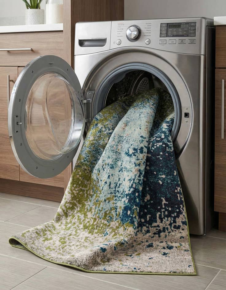 Detail image of 5' x 8'  Washable Casablanca Rug