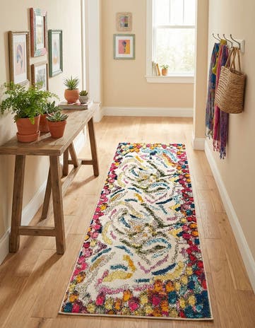 2' x 6' Washable Vivid Runner Rug