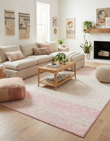 9' x 12' Moroccan Trellis Rug