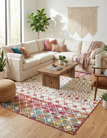 10' 8 x 14' Moroccan Trellis Rug