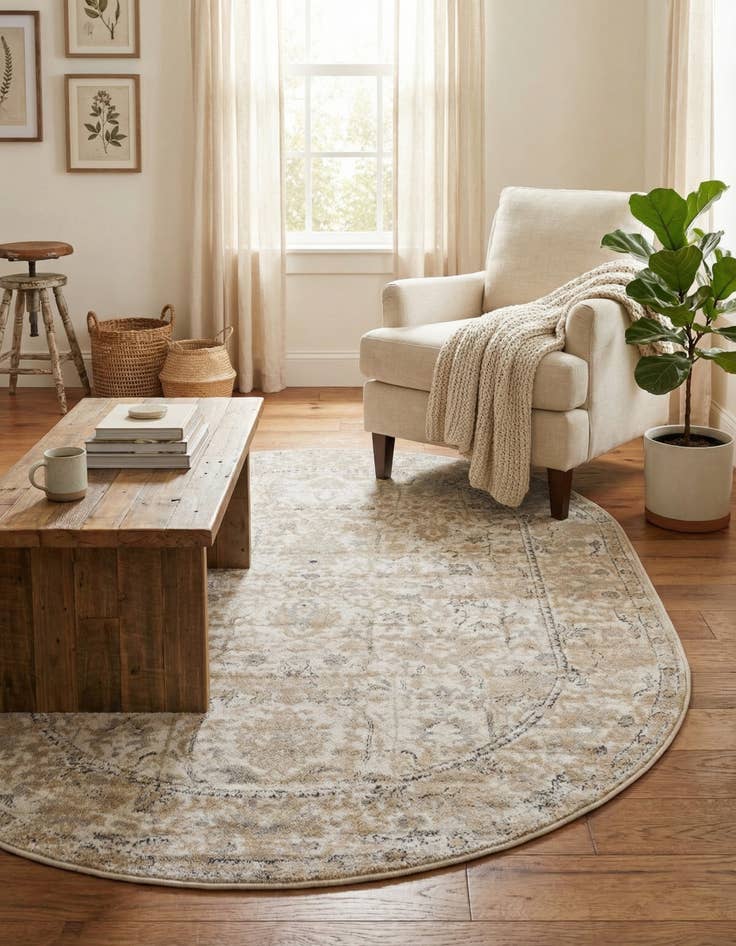 Detail image of 5' 3 x 8' Oregon Oval Rug