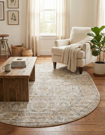 5' 3 x 8' Oregon Oval Rug