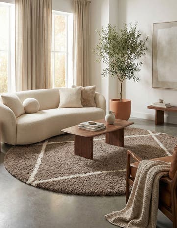 10' x 10' Infinity Shag Round Rug