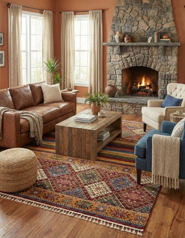 5' x 6' 8 Hand Knotted Ariana Ziegler Wool Rug