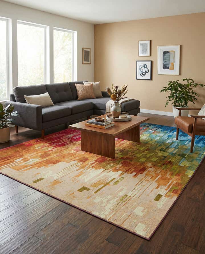 9' x 12' Easy-Clean Modern Indoor / Outdoor Rug