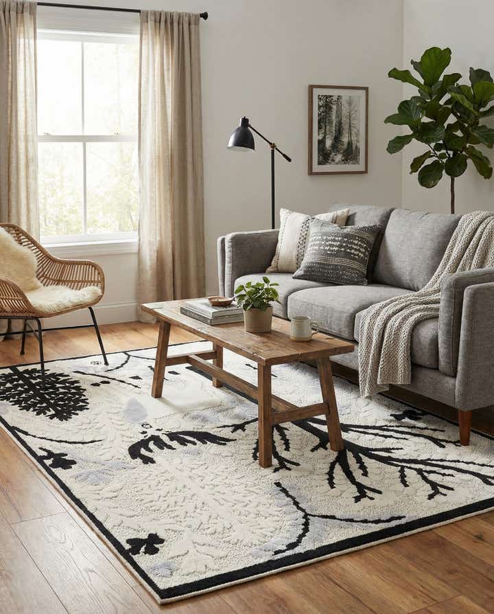 5' 3 x 7' 7 Easy-Clean Indoor / Outdoor Rug