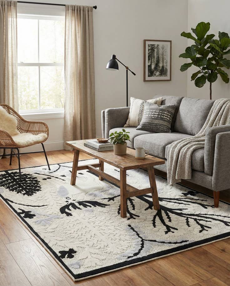 Detail image of 5' 3 x 7' 7 Easy-Clean Indoor / Outdoor Rug