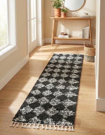 2' 7 x 12' Serenity Shag Runner Rug