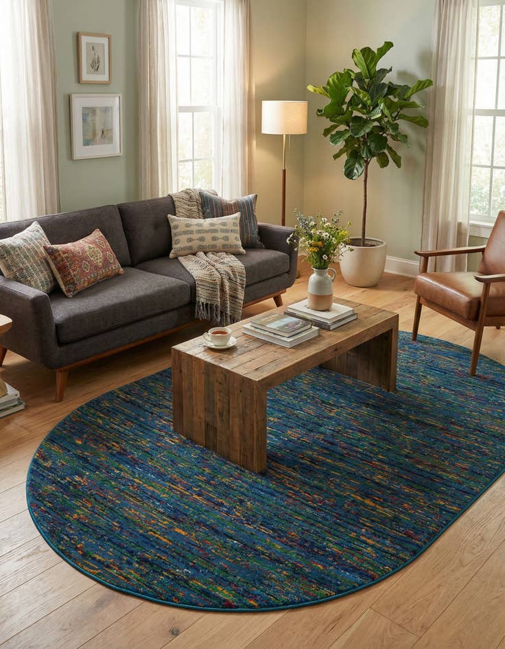 Detail image of  5' 3 x 8' Calypso Oval Rug