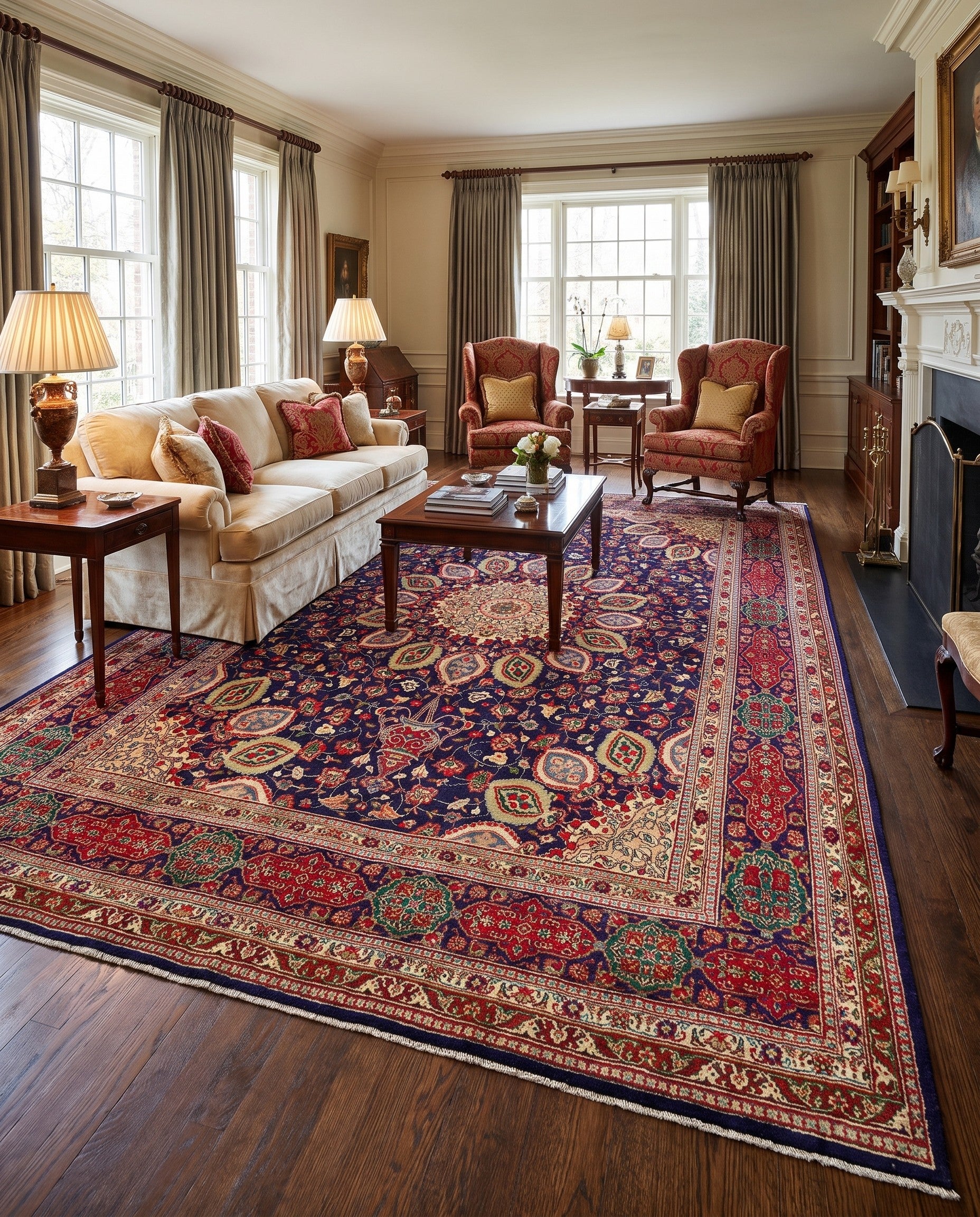 9' 9 x 12' 9 Tabriz Wool Rug