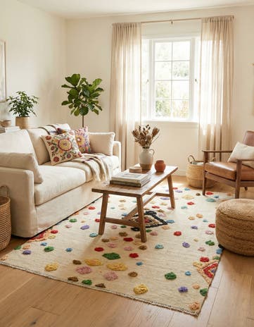 5' 6 x 8' Hand Knotted Darya Wool Rug