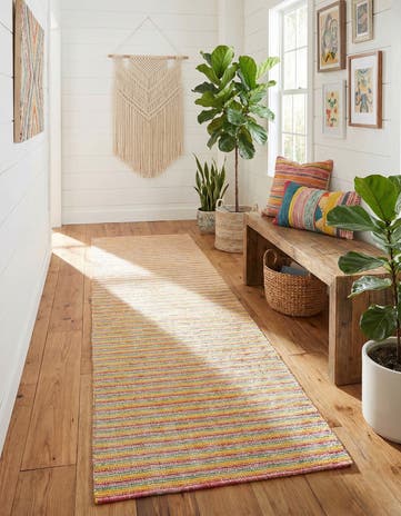2' 7 x 13' 1 Hand Woven Happy Rugs Happy Home Wool Runner