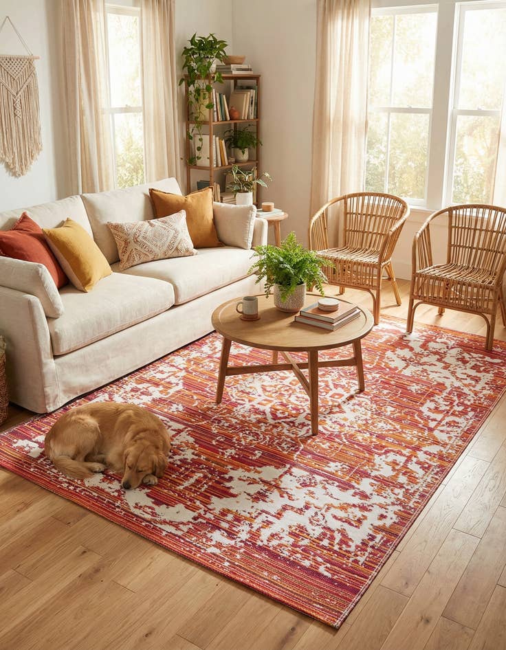 Detail image of  5' x 8'  Washable Vista Breeze Indoor / Outdoor Rug