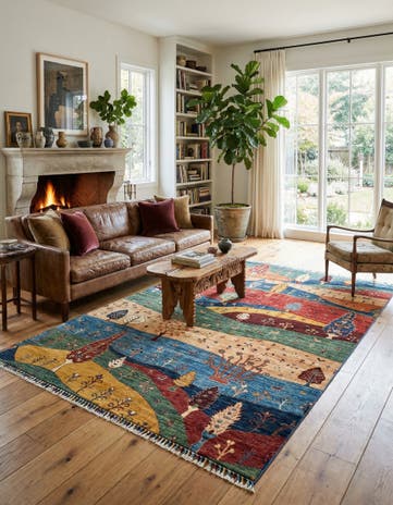 5' 6 x 8' Rubin Wool Rug