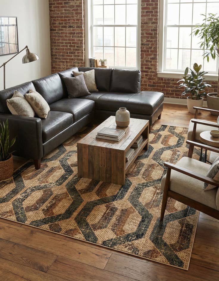 Detail image of 7' 10 x 10' Saturn Rug