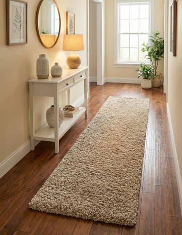 2' 7 x 13' Zermatt Shag Runner Rug