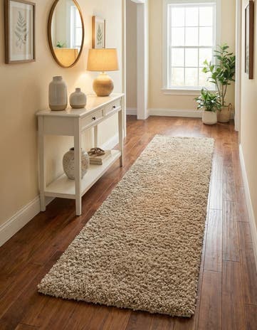 2' 7 x 13' Zermatt Shag Runner Rug