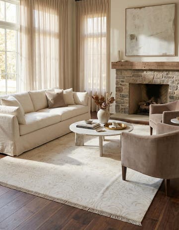 6' 7 x 9' 9 Hand Knotted Darya Wool Rug