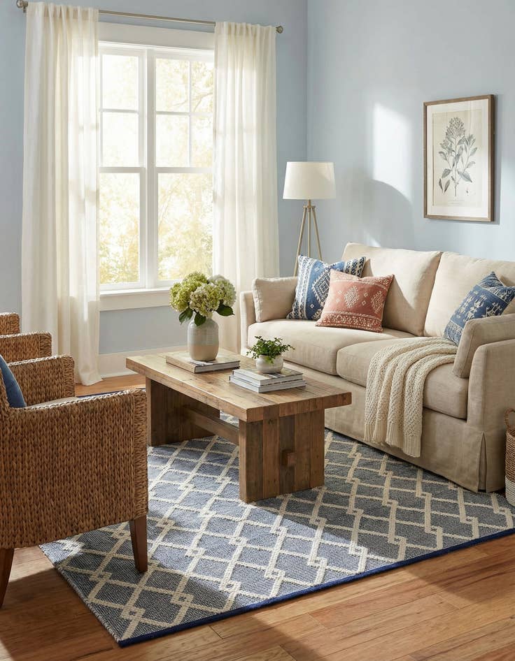 Detail image of  8' x 8'  Hand Knotted Jill Zarin Dorset Square Rug