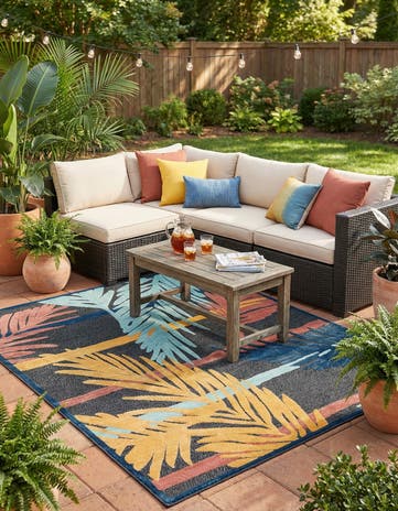 7' 10 x 10' Easy-Clean Belize Indoor / Outdoor Rug