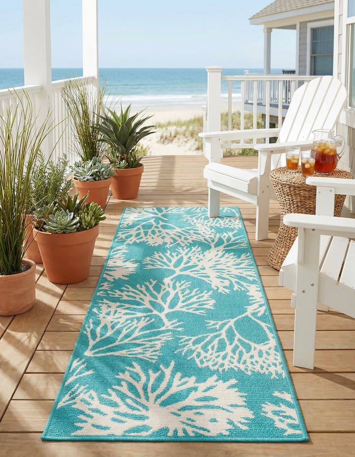 2' x 6' Easy-Clean Coastal Indoor / Outdoo...