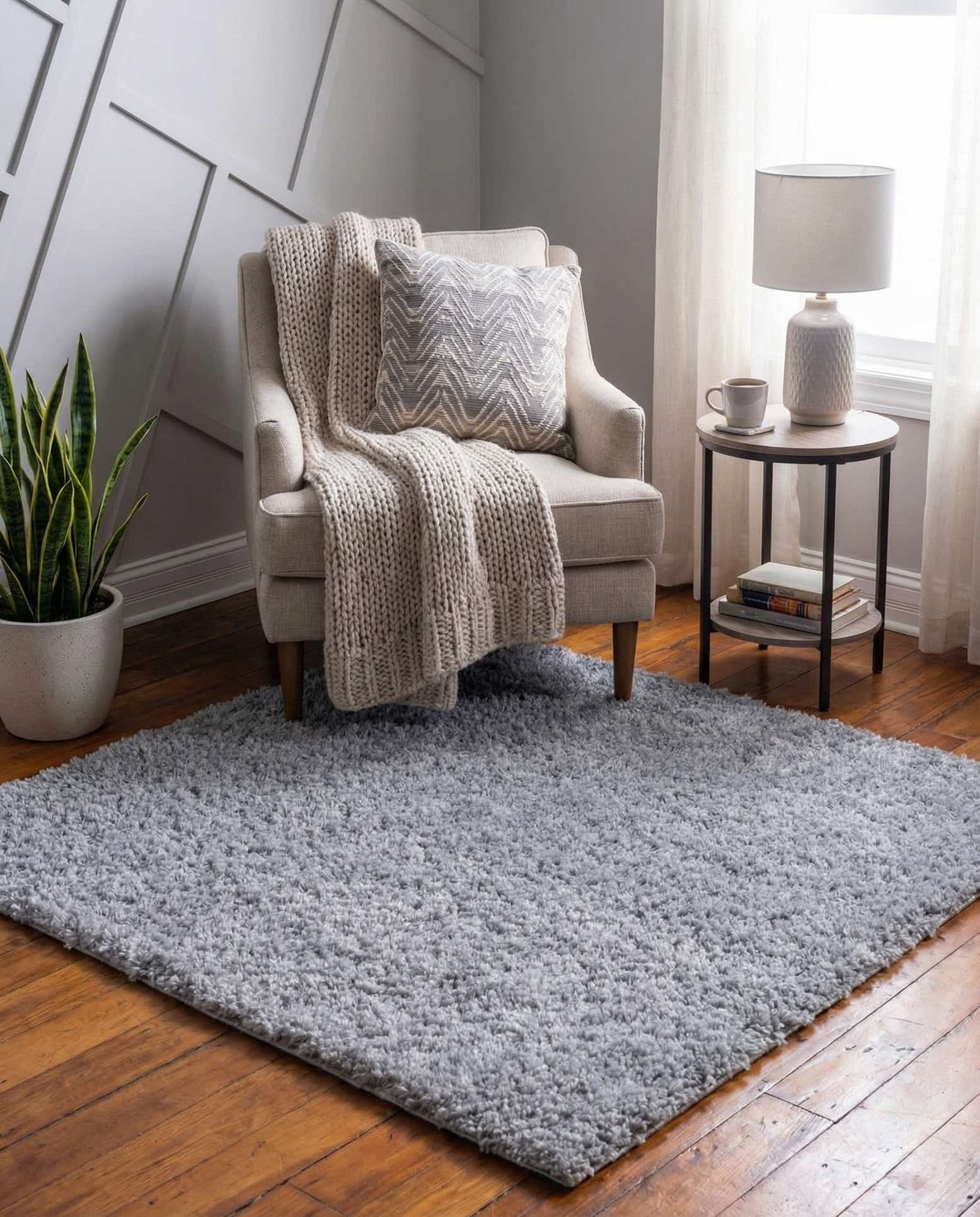 3' x 3' Zermatt Shag Square Rug