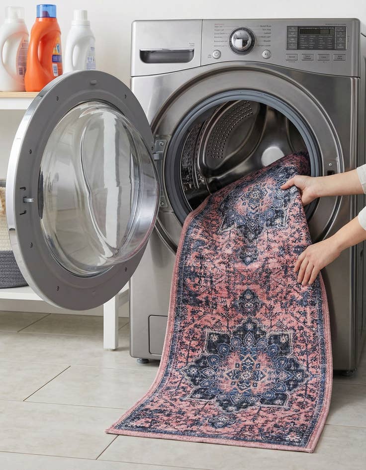 Detail image of 2' x 13'  Washable Renaissance Runner Rug